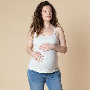 Αμάνικο μπλουζάκι θηλασμού με ενσωματωμένη τιράντα 
