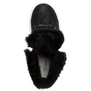 Μποτάκια μαύρα με ψεύτικη γούνα για κορίτσι 