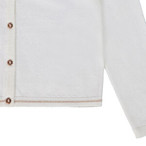 Ζακέτα πλεκτή μονόχρωμη για κορίτσι 