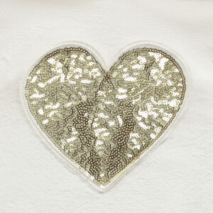 Φούτερ πολυεστέρας με καρδιά από παγιέτες για κορίτσι 