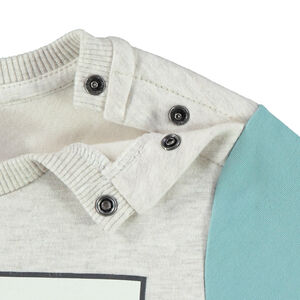 Φούτερ από molleton με εφέ colorblock Tic & Tac Disney για μωρό αγόρι 