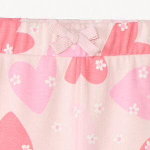 Βαμβακερό παντελόνι με εκτυπώσεις για κορίτσι μωρό 