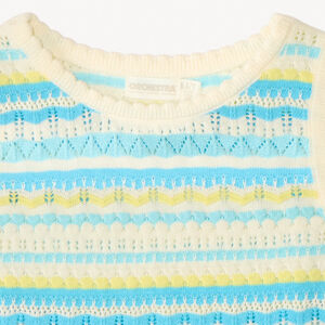 Αεριζόμενο φανελάκι πλεκτό για κορίτσι 