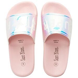 Μπότες με ιριδίζουσες λουρίδες και σχέδιο για κορίτσι 