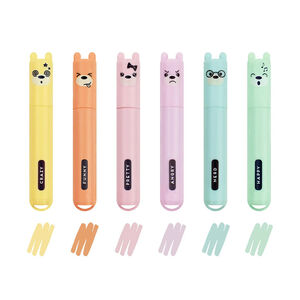 Set de 6 mini surligneurs pastel Teddy's Style 