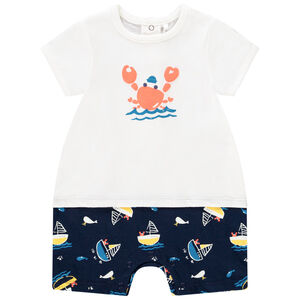 Combi κοντό πλεκτό effet 2-σε-1 για bebe αγόρι 