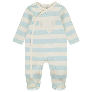 Φορμάκι ριγέ με πατσα elephant για αγόρι 