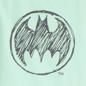 Σετ κοντού πιτζάμας 2 κομματιών με αμάνικο μπλουζάκι + σορτσάκι με τύπωμα Batman Warner για αγόρι 