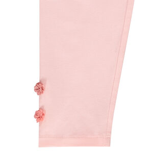 Καλσόν μονόχρωμο με πομ πομ για bebe κορίτσι 