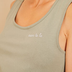 Φόρεμα πλεκτό εγκυμοσύνης με κέντημα 