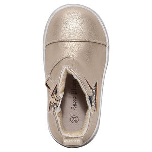 Χρυσαφί μποτάκια σε απομίμηση δέρματος με λάστιχο σε σχήμα αστεριού 