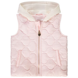 Αμάνικο μπουφάν bi-matière για bebe κορίτσι 