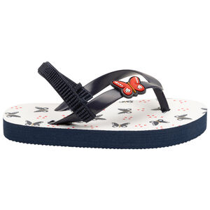 Σαγιονάρες print και badge πεταλούδες για bebe κορίτσι 