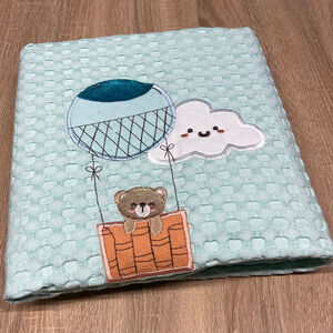 Πικέ Κουβέρτα Αγκαλιάς 75*75 Μέντα 