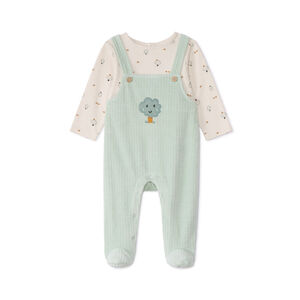 Φορμάκι 2 σε 1 bi-matière με ψεύτικη σαλοπέτα για bebe αγόρι 