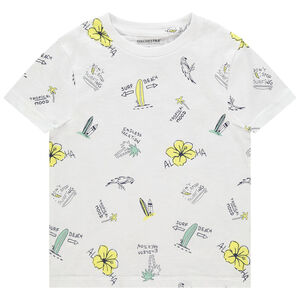 T-shirt κοντομάνικο με σχέδιο tropical σε όλη την επιφάνεια Main T-shirt κοντομάνικο με σχέδιο tropical σε όλη την επιφάνεια