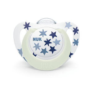 Ψευδοθήλαστρο Σιλικόνης Star Night Ποικιλία M3 1/τεμ. Με θήκη Nuk  