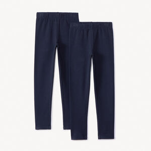 Σετ από 2 μονόχρωμα κολάν jersey για κορίτσι  Main Σετ από 2 μονόχρωμα κολάν jersey για κορίτσι