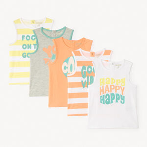 Σετ από 5 φανελάκια jersey με σχέδια για μωρό αγόρι 