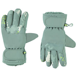 Γάντια σκι με επένδυση και συνθετική δερμάτινη λεπτομέρεια για αγόρι 