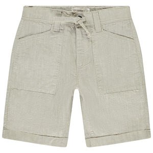 Βερμούδα μονόχρωμη από υφασμάτινο για αγόρι 