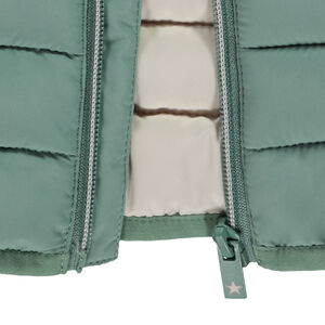 Αμάνικο μπουφάν μονόχρωμο για bebe αγόρι 