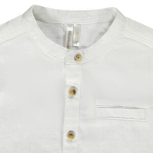 Πουκάμισο κοντομάνικο με γιακά mao για bebe αγόρι 