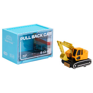 Μικρό όχημα με μηχανισμό τριβής σε κίτρινο χρώμα 