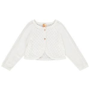 Ζακέτα με σχέδιο αζούρ για bebe κορίτσι 