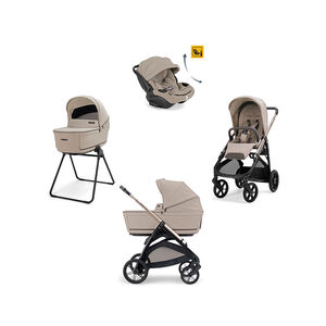 Συστημα Μεταφοράς Aptica Quattro Darwin Infant Recline Evo Vicuna Beige + Palladio-Μαύρος Σκελετός 