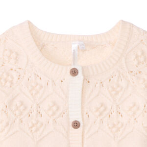 Ζακέτα oversize πλεκτή φαντεζί για bebe κορίτσι 