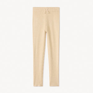 Caleçon en tricot côte unie avec nœud décoratif pour fille 