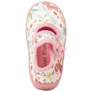 Βρεφικά παπουτσάκια με αυτοκόλλητο σχέδιο Jungle για κορίτσι 