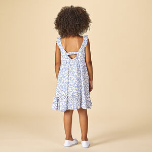 Φόρεμα με τιράντες και φλοράλ σχέδιο για κορίτσι 