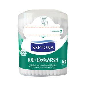 Septona Μπατονέτες 100% Βιοδιασπώμενες 160 Τεμάχια 