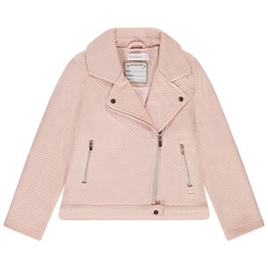 Περφέκτο από πλεκτό με καπιτονέ σχέδιο για κορίτσι 