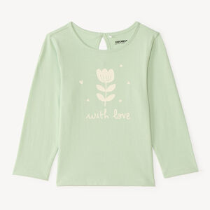 T-shirt à manches longues avec imprimé fantaisie pour bébé fille 