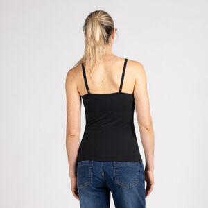 Αμάνικο μπλουζάκι θηλασμού μονόχρωμο με λεπτές ρυθμιζόμενες τιράντες από jersey 2 σε 1 