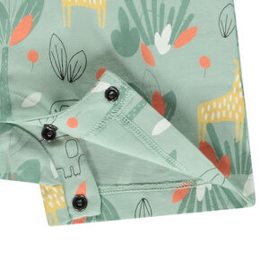 "Κοντή φόρμα με κοντά μανίκια και σχέδιο ζούγκλας για μωρό αγόρι" 