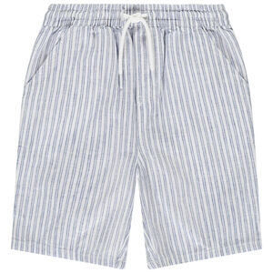 Βερμούδες από πάνινο ριγέ ύφασμα για bebe αγόρι 