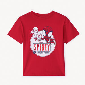 T-shirt με κοντά μανίκια με μαγικά στρας Spidey Marvel για αγόρι 