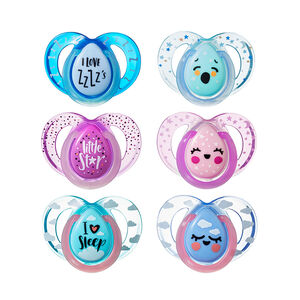 Πιπίλες σιλικόνης NIGHT 6-18 μηνών 2τμχ  Main Πιπίλες σιλικόνης NIGHT 6-18 μηνών 2τμχ