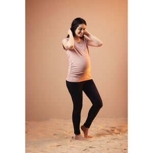 Μπλουζάκι εγκυμοσύνης κοντομάνικο με print μήνυμα 