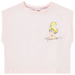 Κοντομάνικο T-shirt σε σχήμα κουτιού print Φέη Κλοκέττα Disney για κορίτσι 