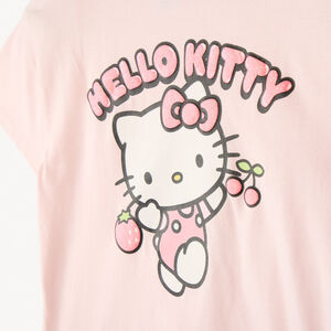 T-shirt με κοντά μανίκια με ιριδίζουσα εκτύπωση Hello Kitty κορίτσι 