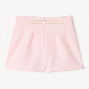 Σαλοπέτα από ομοιόμορφο twill με ύφασμα ζώνης για κορίτσι 