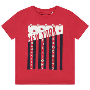 T-shirt κοντομάνικο jersey με visuel σχέδιο για αγόρι Main T-shirt κοντομάνικο jersey με visuel σχέδιο για αγόρι