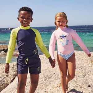 Μακρυμάνικη μπλούζα μπάνιου με προστασία anti-UV SPF 50+ Stitch Disney για κορίτσι 