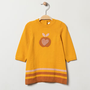 Φόρεμα μακρυμάνικο πλεκτό για μωρό κορίτσι 