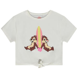 Κοντομάνικο T-shirt με κόμπο print Tic & Tac Disney για κορίτσι 